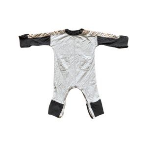 Burberry  Check Trim Cotton body suit